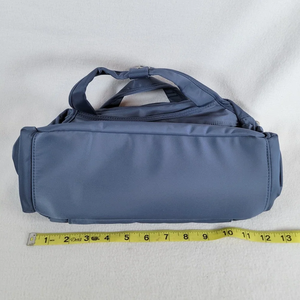 IHKWIP Women Satchel Suave Top Handle Nylon Travel Bag Blue Eco-Friendly Outdoor